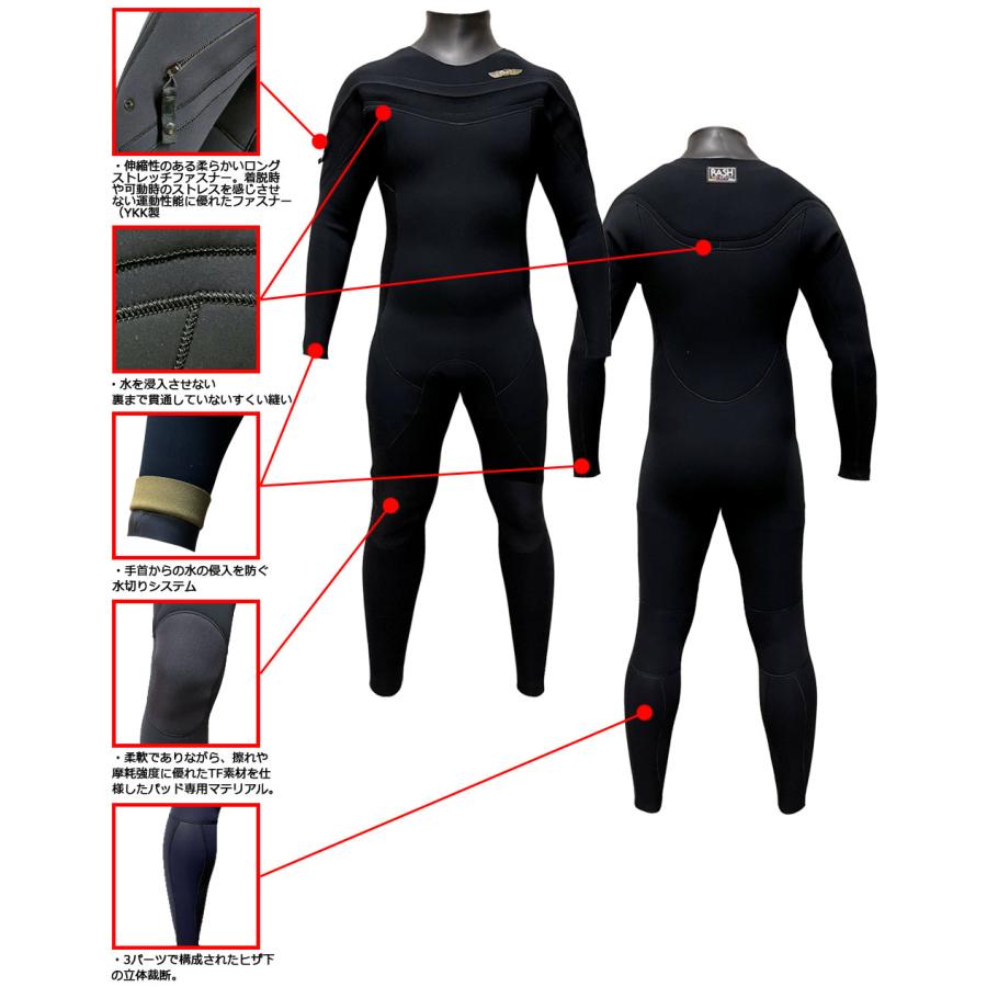 24-25 RASH BZ-5 LONG CHEST ZIP TYPE BLACK EDITION / ラッシュ