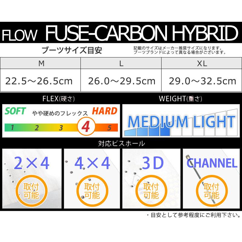 23-24 FLOW / フロー FUSE-CARBON HYBRID フューズカーボン ハイブリッド リアエントリー メンズ レディース ビンディング バインディング スノーボード 2024｜breakout｜07