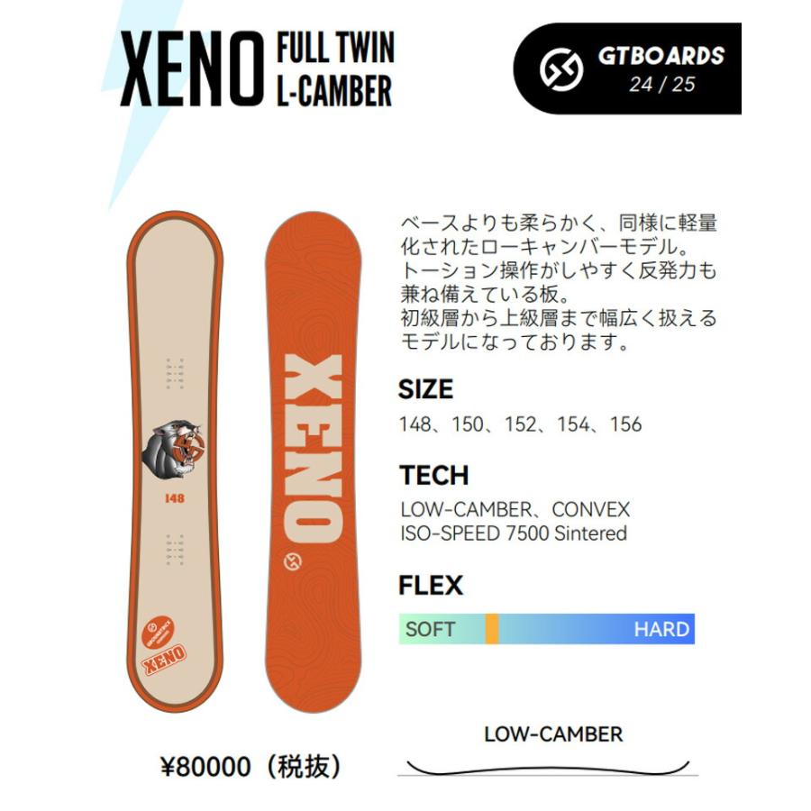 24-25 GT-SNOWBOARDS/ジーティー XENO ゼノ メンズ スノーボード グラトリ こきっすん 板 2025 予約商品｜breakout｜02