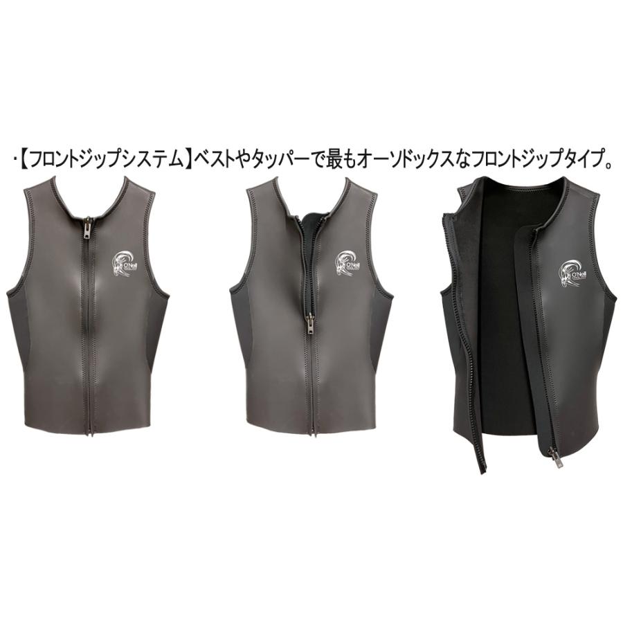 2024継続 O'NEILL SUPER LITE CLASSIC VEST  / オニール スーパーライトクラシック ベスト 2mm WSS-307A3 ウェットスーツ サーフィン フロントジップ スキン ジ｜breakout｜08