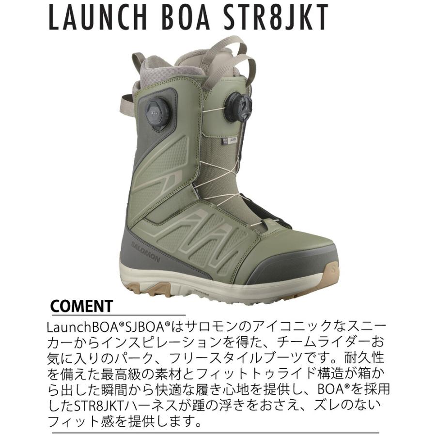 24-25 SALOMON/サロモン LAUNCH BOA SJ BOA ローンチ メンズ 熱成型対応ブーツ ダブルボア スノーボード 2025 型落ち | SALOMON | 01
