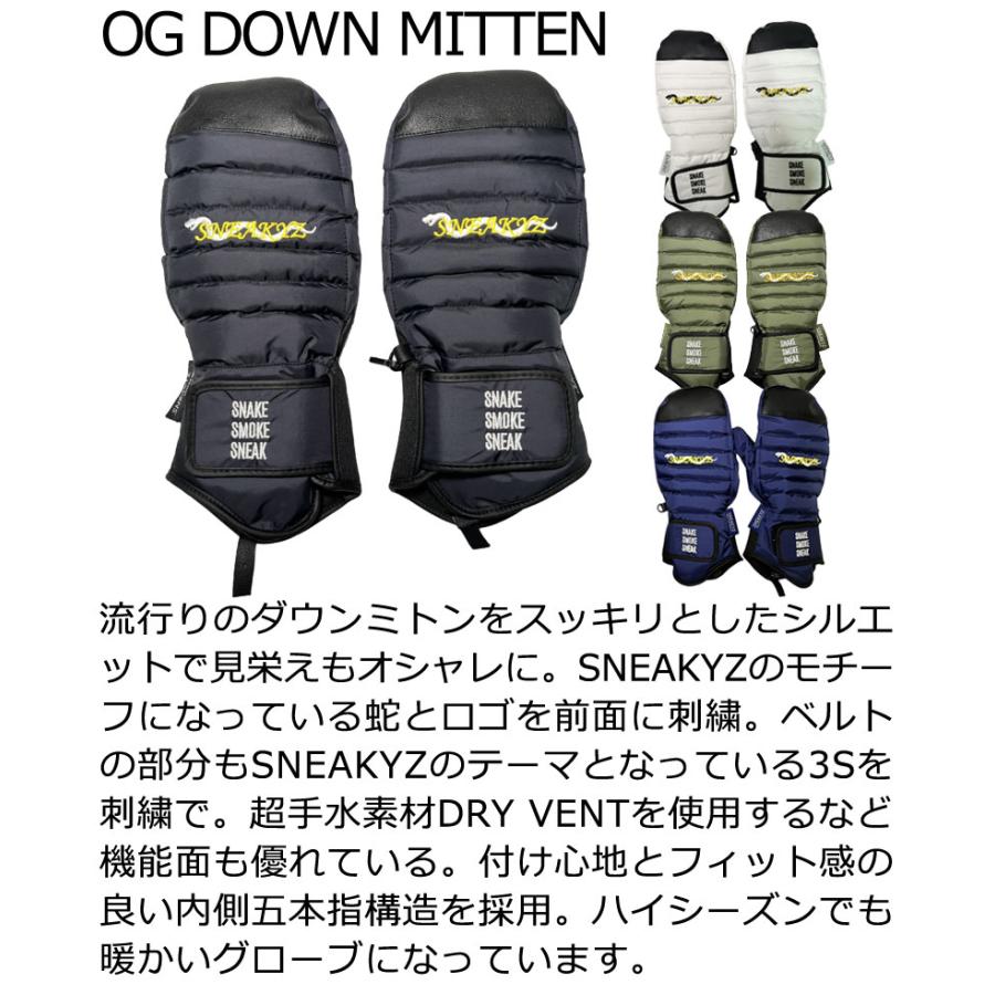 25-26 SNEAKYZ/スネーキーズ OG DOWN MITTEN オージーダウンミトン
