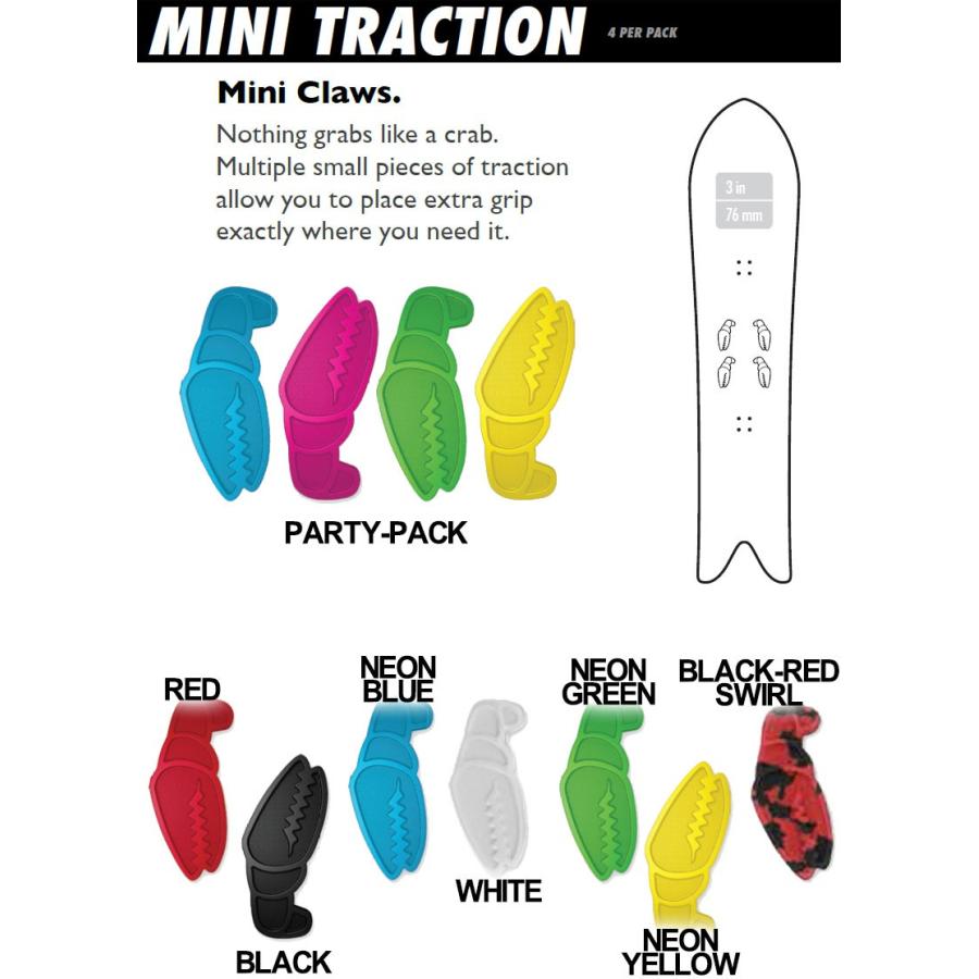CRABGRAB / クラブグラブ MINI CLAWS デッキパッド 滑り止め スノーボード パット メール便対応 | ブランド登録なし | 01