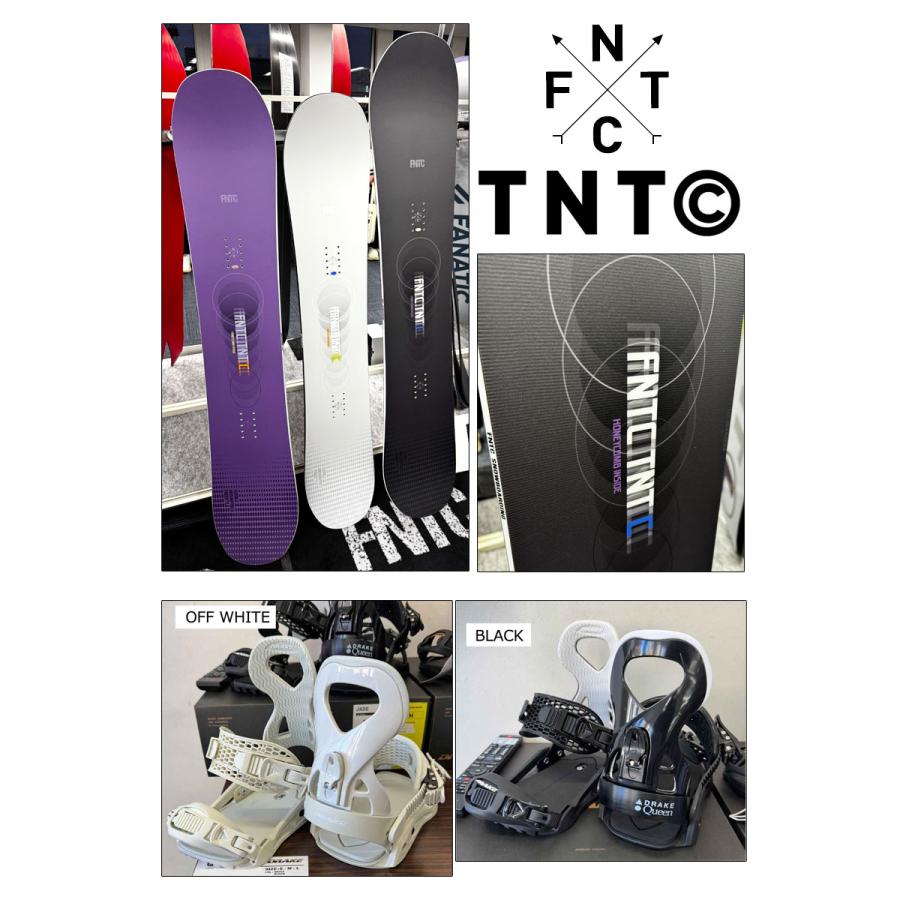 FANATIC × DRAKE オールラウンドスノーボード2点セット DRAKE（ドレイク） 26-27 FNTC TNT-C purple × DRAKE QUEEN