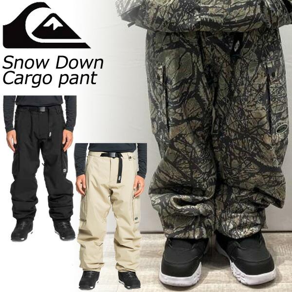 NOW 24-25 QUIKSILVER/クイックシルバー SNOW DOWN CARGO pant メンズ