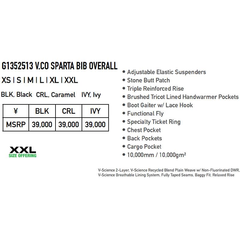 24-25 VOLCOM/ボルコム V.CO SPARTA BIB overall 着用説明動画 メンズ レディース 防水ビブパンツ スノーボードウェア スノーウェアー 2025 | VOLCOM | 01