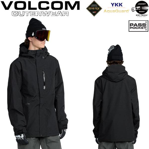 【タグ付き　極美品】ボルコム　スノボウェア　ジャケット　ゴアテックス　L　黒 VOLCOM（ボルコム） 25-26 VOLCOM/ボルコム L GORE-TEX jacket メンズ
