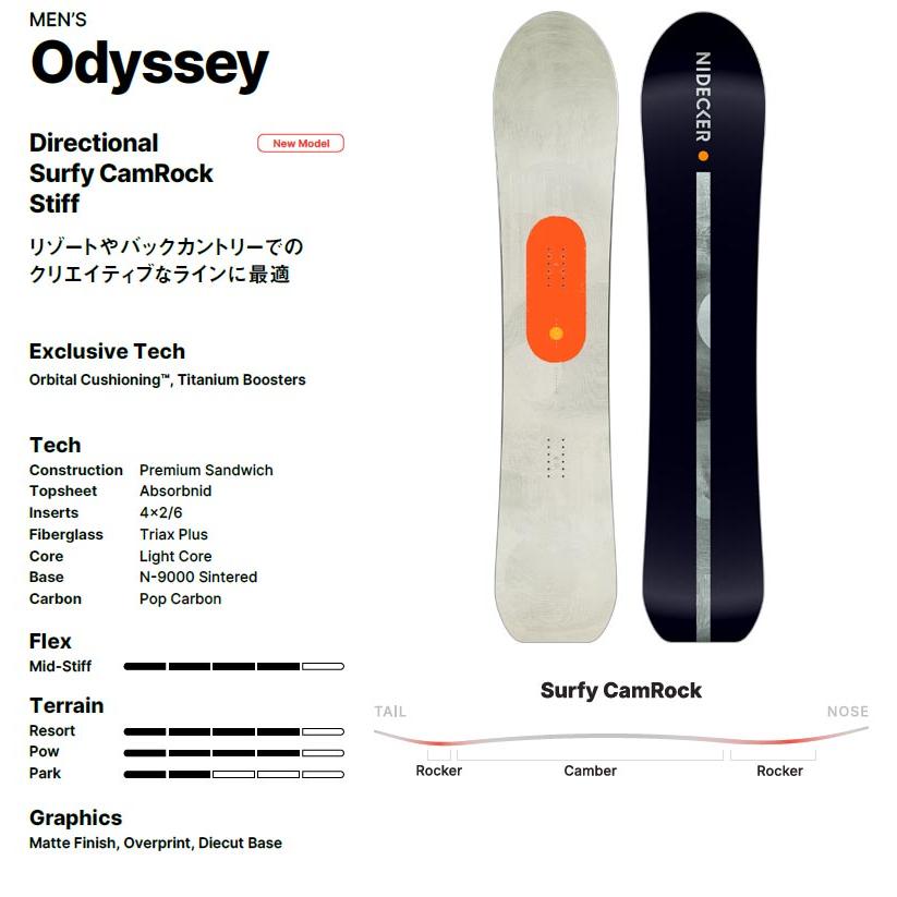 26-27 NIDECKER/ナイデッカー ODYSSEY MEN オデッセイメン メンズ パウダー スノーボード 板 2027 予約商品 | NIDECKER | 02