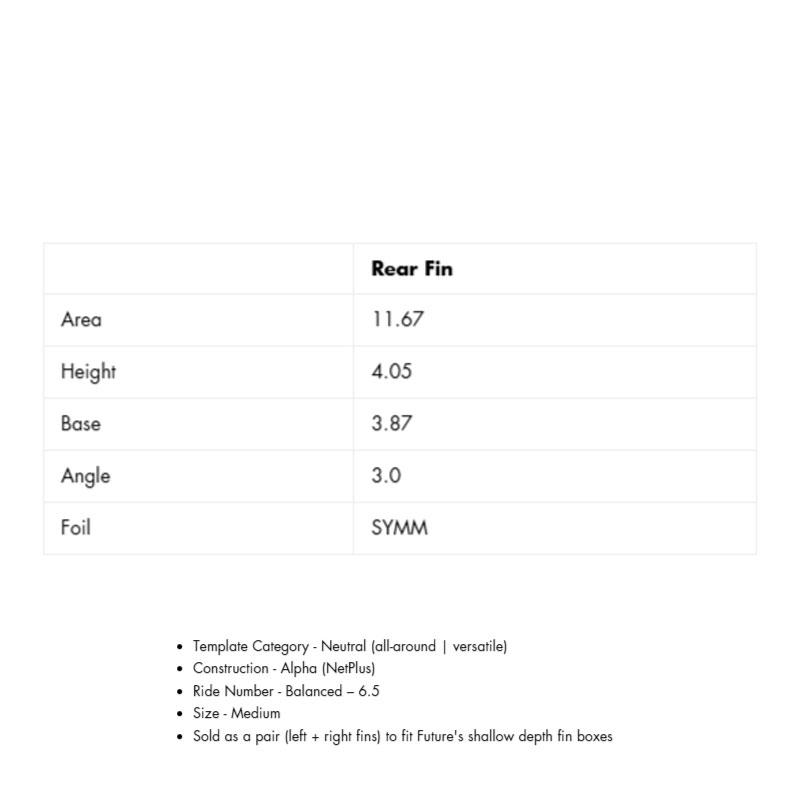 FUTURES FIN QD2 4" Alpha / フューチャーズフィン アルファ クワッドリア 2枚 サーフィン サーフボード | futures. | 03