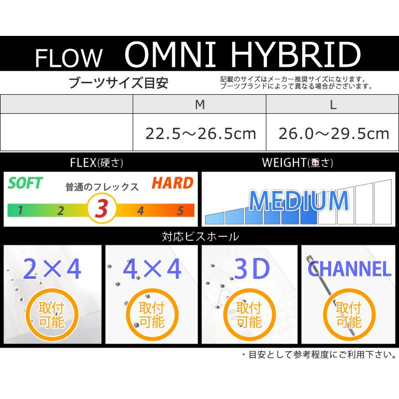 即出荷 23-24 FLOW / フロー OMNI HYBRID オムニ ハイブリッド リアエントリー メンズ レディース ビンディング バインディング スノーボード 2024｜breakout｜07