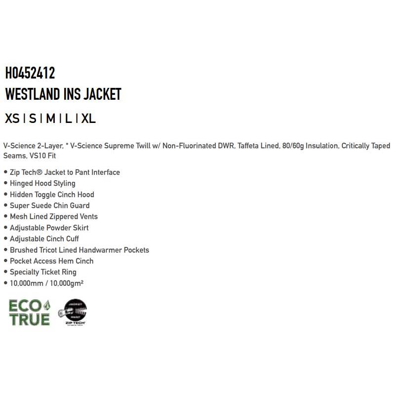 23-24 VOLCOM/ボルコム WESTLAND INS jacket レディース 防水ジャケット スノーボードウェア スノーウェアー 2024 | VOLCOM | 01