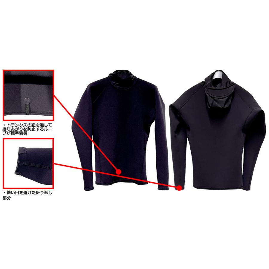 2025 RASH 1mm HOODIE TOPPER / ラッシュ フード付きタッパ