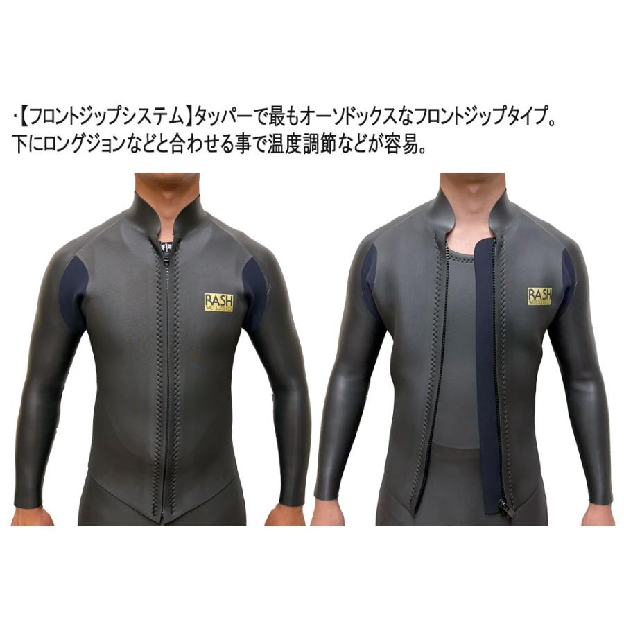 2026 RASH JB FASTENER TYPE TAPPA / ラッシュ フロントジップ 2mm ALL ウェットスーツ サーフィン ジャージ タッパ |  | 07