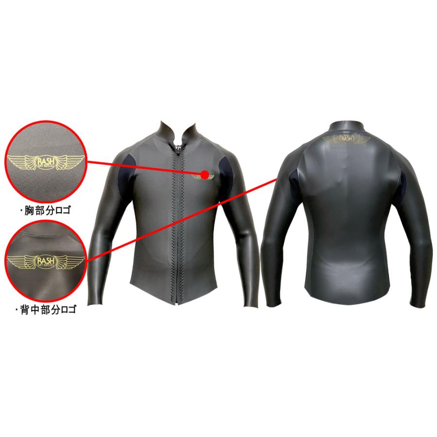 2026 RASH JB FASTENER TYPE TAPPA / ラッシュ フロントジップ 2mm ALL ウェットスーツ サーフィン スキンジャージ タッパ 夏用 |  | 02