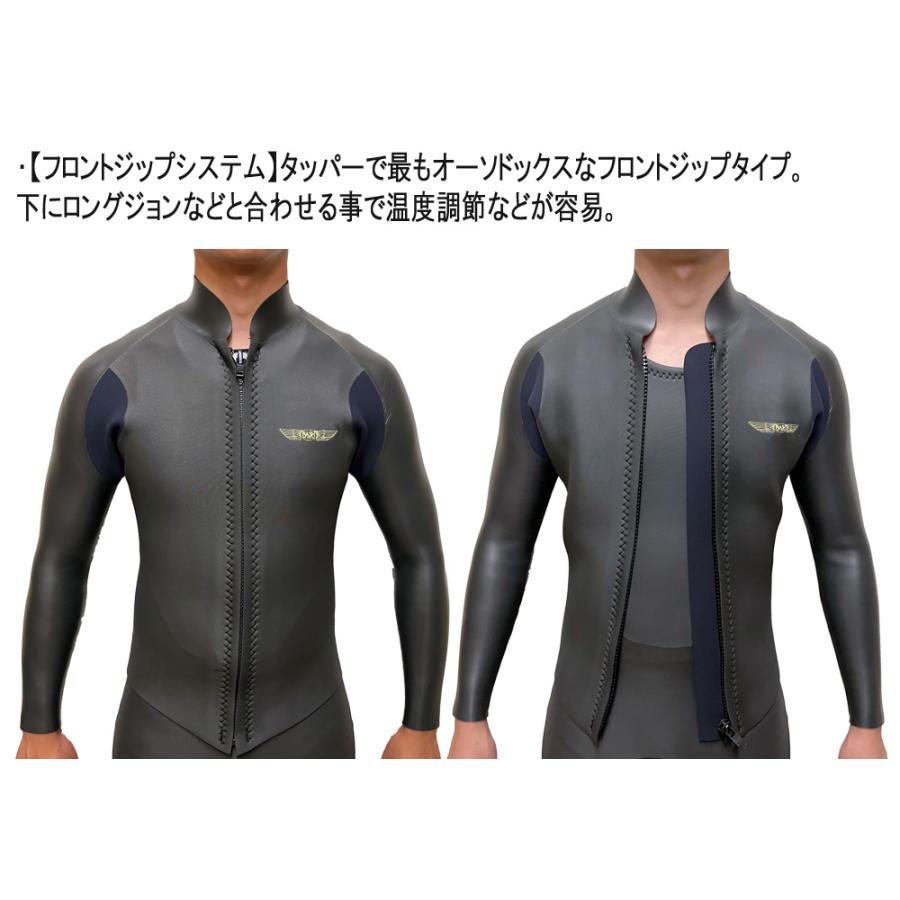 2026 RASH JB FASTENER TYPE TAPPA / ラッシュ フロントジップ 2mm ALL ウェットスーツ サーフィン スキンジャージ タッパ 夏用 |  | 07