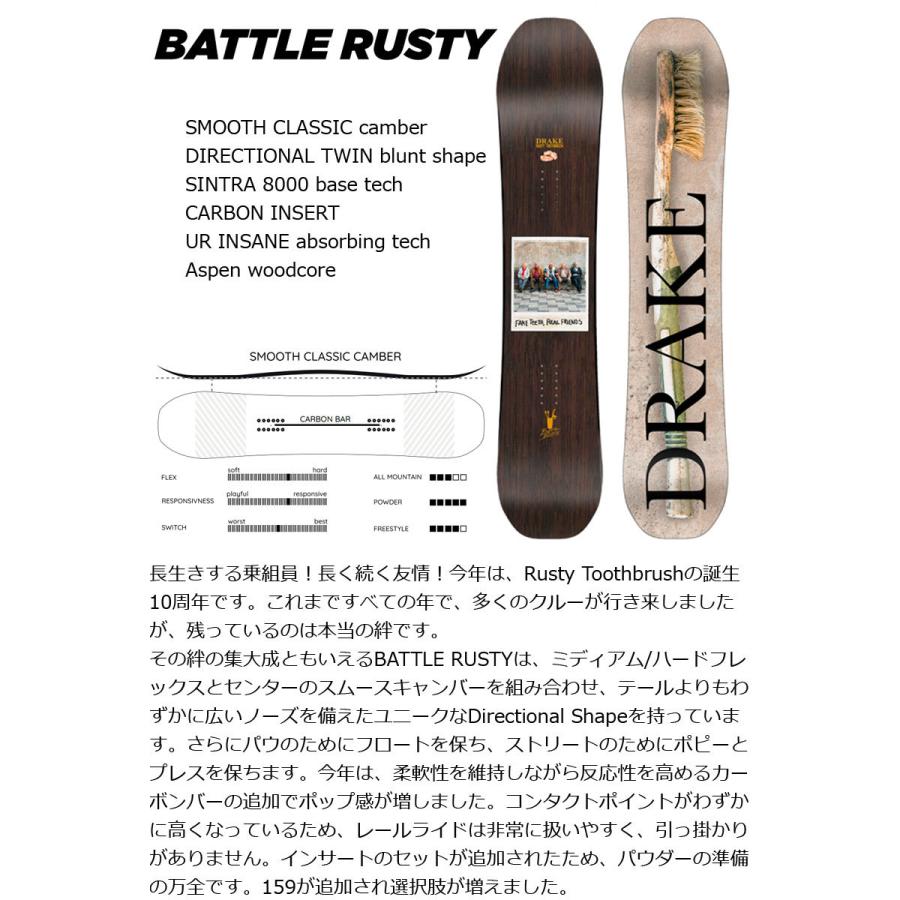 22-23 DRAKE/ドレイク BATTLE RUSTY バトルラスティ メンズ スノーボード パーク 板 2023｜breakout｜02