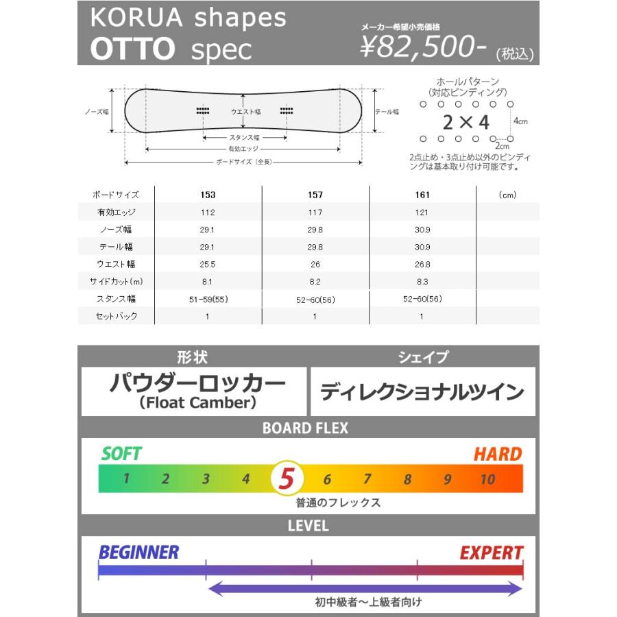 KORUA shapes/コルアシェイプス OTTO オット メンズ スノーボード