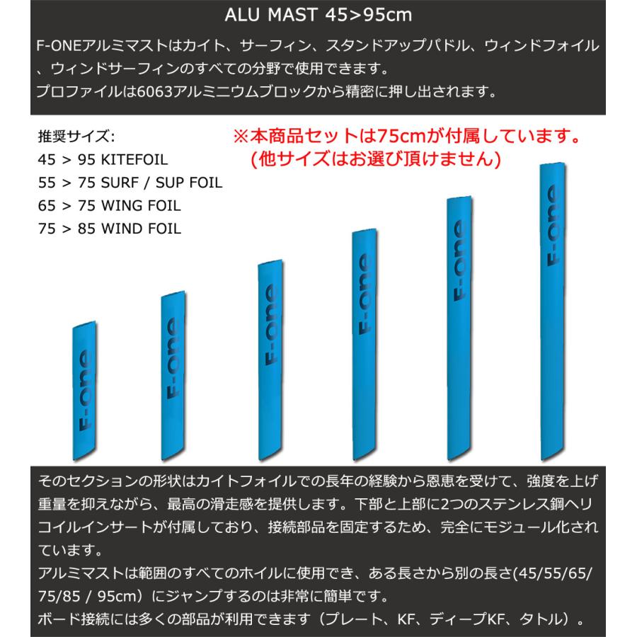 F-ONE FOIL フォイルセット GRAVITY1800 FCT 75cmマストセット