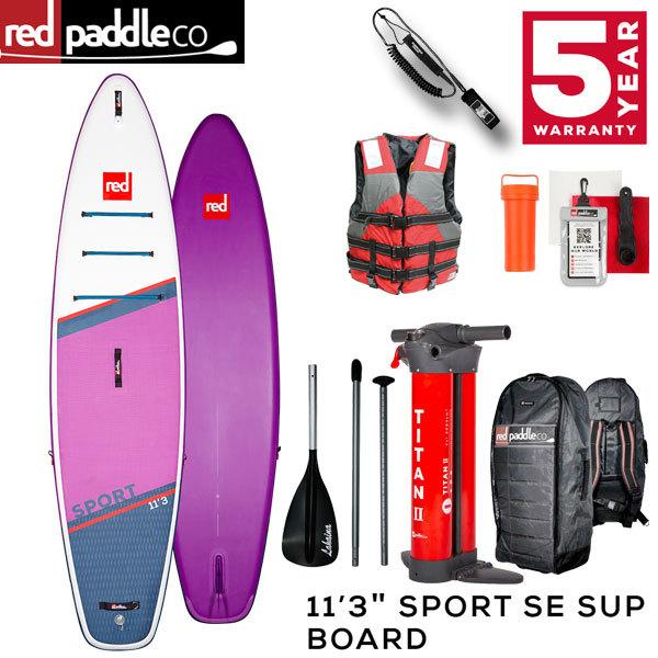 【セット】2021 RED PADDLE 11’3″ SPORT SE SUP BOARD / レッドパドル スポーツ パドル+ベストセット SUP インフレータブル パドルボード サップ | 