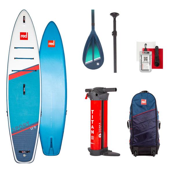 【セット】2022 RED PADDLE 11’0 SPORT TOURING PADDLE BOARD / レッドパドル スポーツ SUP インフレータブル パドルボード サップ 特典パドル｜breakout