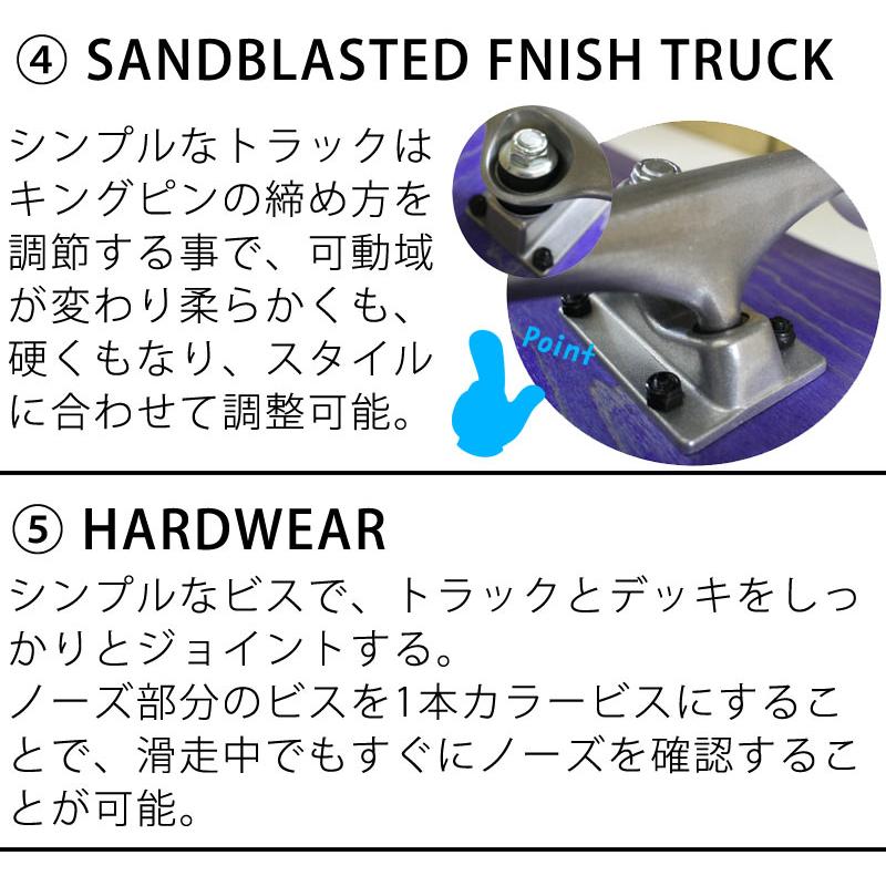 【わこ出品】スケボーセット 即出荷 スケボー スケートーボード コンプリート 完成品 無地