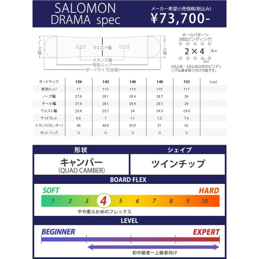[新品シュリンク付]24-25 SALOMON NO DRAMAノードラマ146 NO DRAMA – サロモン公式オンラインストア