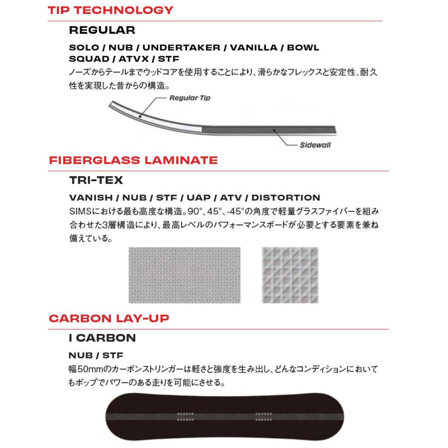 SIMS 22-23 SIMS/シムス STF メンズ スノーボード 板 2023 : BREAKOUT