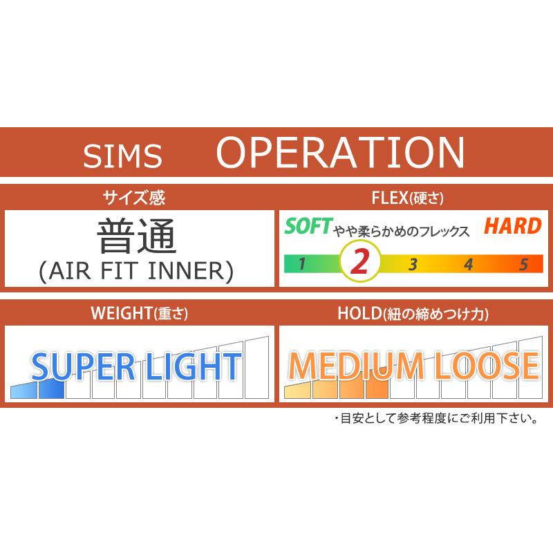 SIMS 24-25 SIMS/シムス OPERATION オペレーション メンズ SIMS 24-25 SIMS/シムス OPERATION オペレーション メンズ