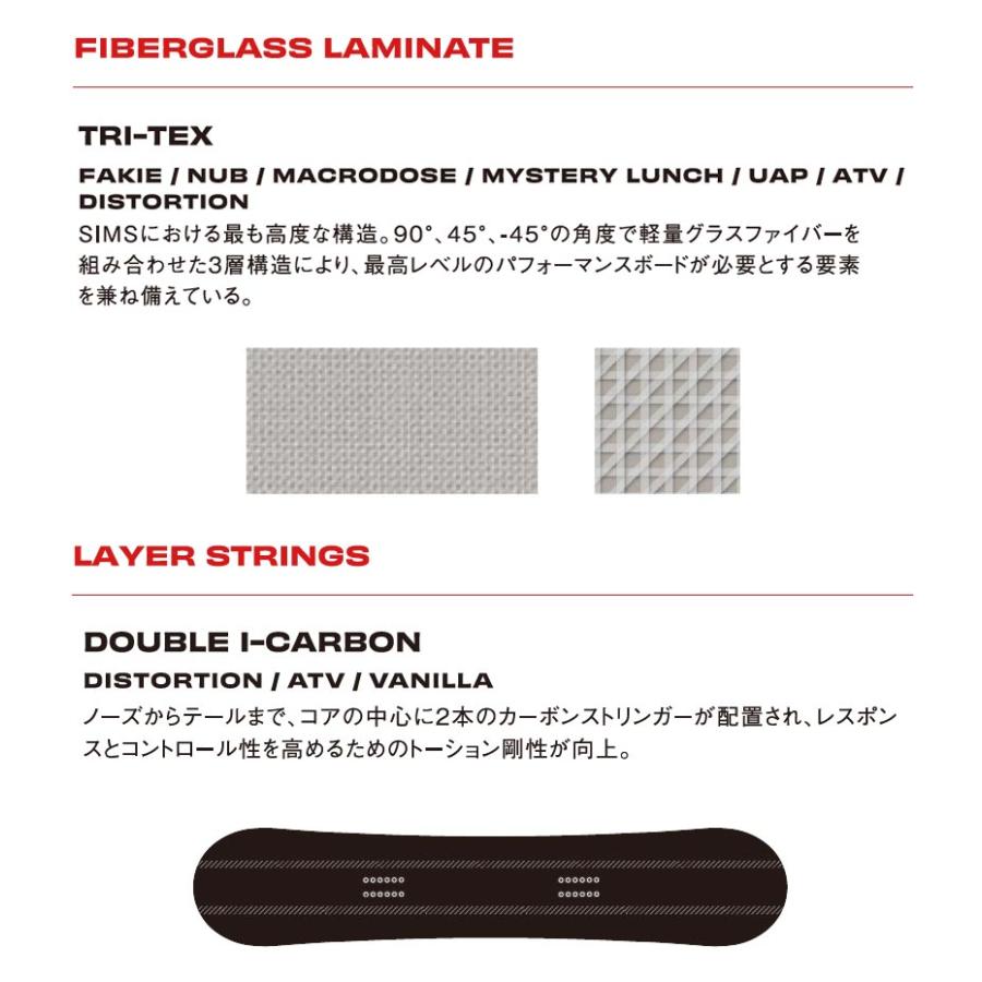 24-25 SIMS / シムス ATV メンズ レディース スノーボード カービング 板 2025 型落ち | SIMS | 08