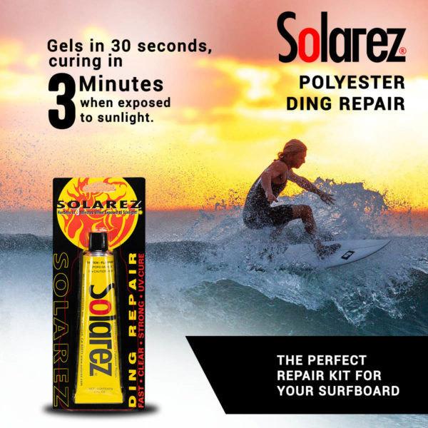 SOLAREZ ソーラーレズ 簡単サーフボード修理剤 紫外線硬化 リペア