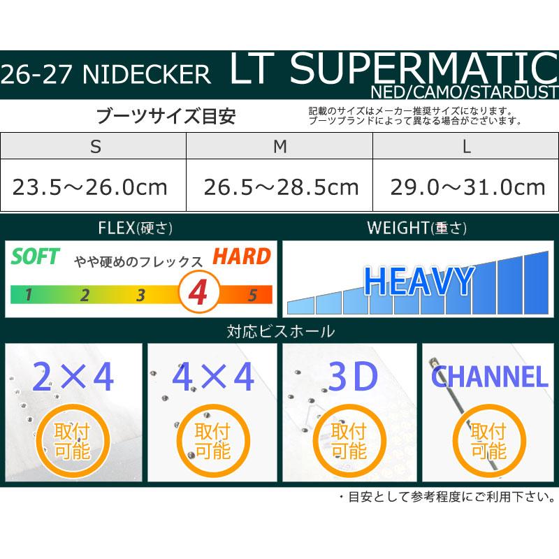 NIDECKER（ナイデッカー） 26-27 NIDECKER/ナイデッカー LT SUPERMATIC