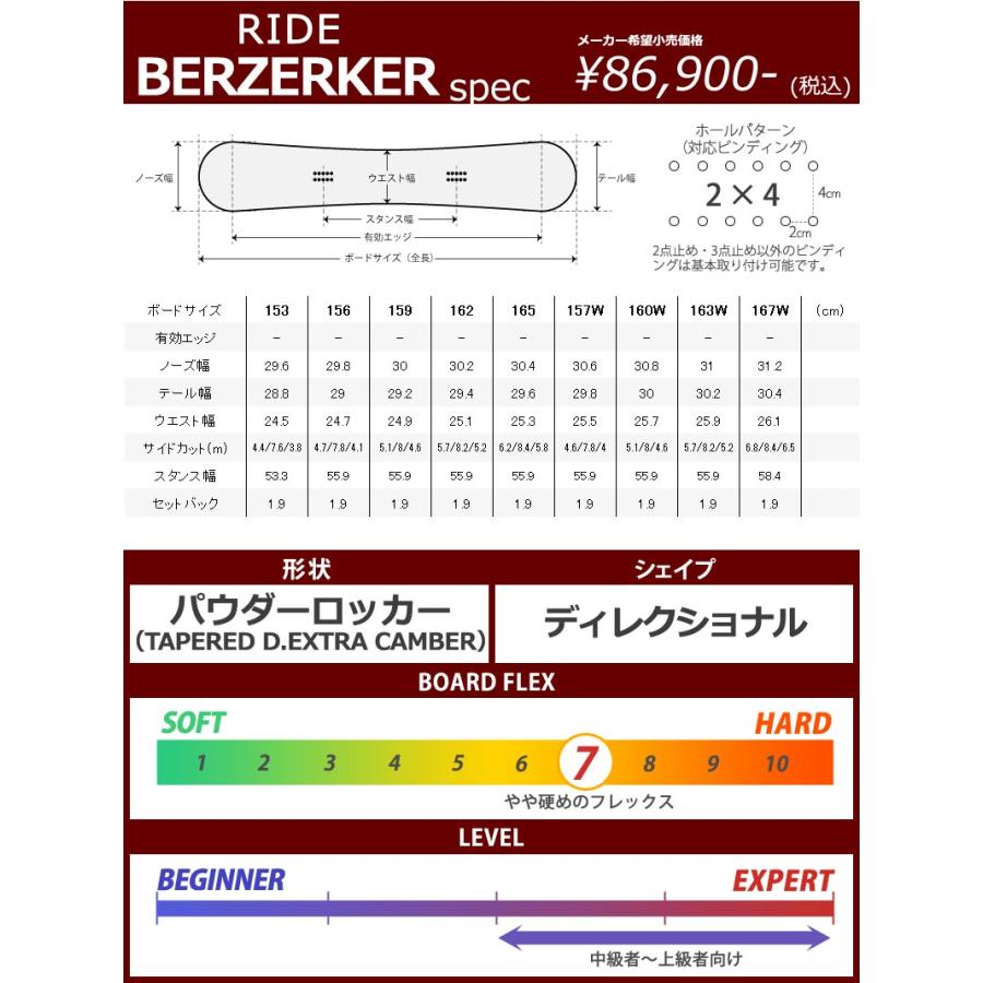 RIDE（ライド） 22-23 RIDE/ライド BERZERKER バーサーカー メンズ