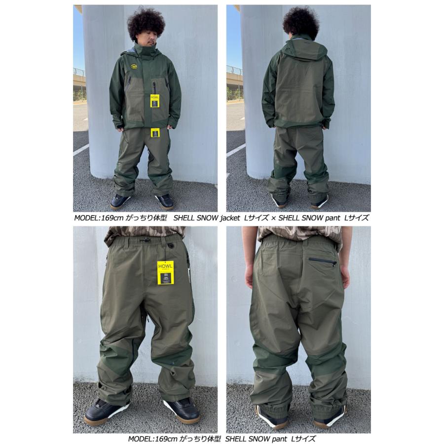 24-25 HOWL/ハウル SHELL SNOW pant メンズ レディース 防水パンツ