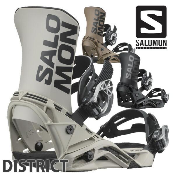 24-25 SALOMON/サロモン DISTRICT ディストリクト メンズ レディース ビンディング バインディング スノーボード 2025 | SALOMON