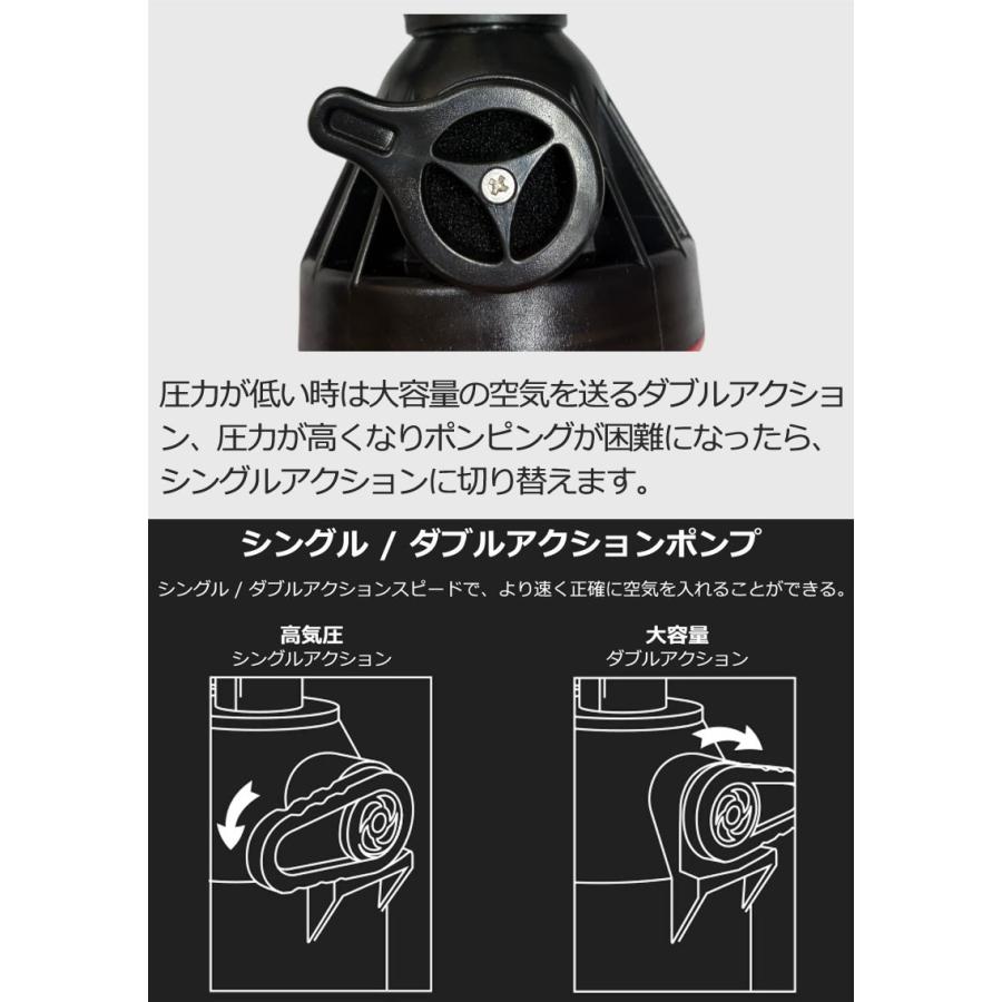 インフレータブルSUP用ポンプ ダブルアクションポンプ 手動ポンプ