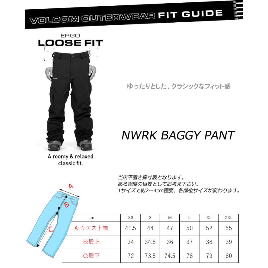 VOLCOM 23-24 VOLCOM/ボルコム NWRK BAGGY pant メンズ VOLCOM 23-24 VOLCOM/ボルコム NWRK BAGGY pant メンズ