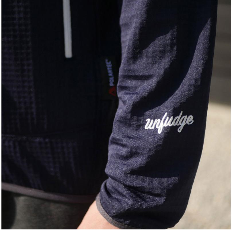 Unfudge ミッドレイヤー　UN2000 ネイビー UNFUDGE/アンファッジ UN2000 LIGHT WEIGHT FLEECE JACKET 軽量