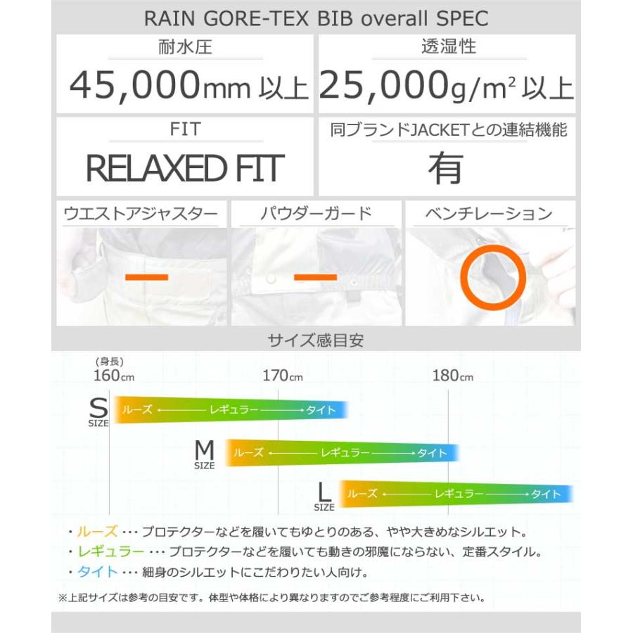 24-25 VOLCOM/ボルコム RAIN GORE-TEX BIB overall 着用説明動画 メンズ レディース 防水ビブパンツ ゴアテックススノーボードウェア スノーウェアー 2025 | VOLCOM | 13