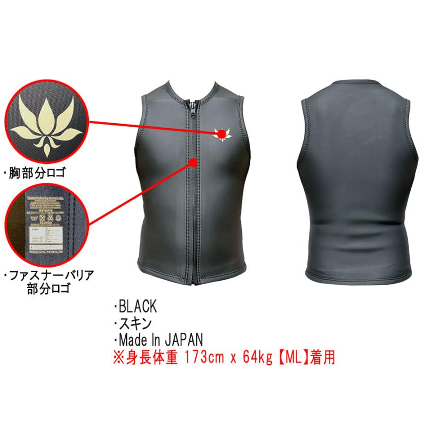2026 国産モデル AXXE CLASSIC JP-STOCK VEST 2mm ALL / アックス