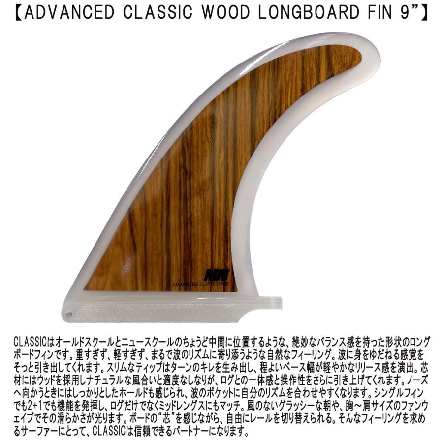 ロンクボードフィン ロングボード センターフィン シングル ADVANCED DRIVE グラス