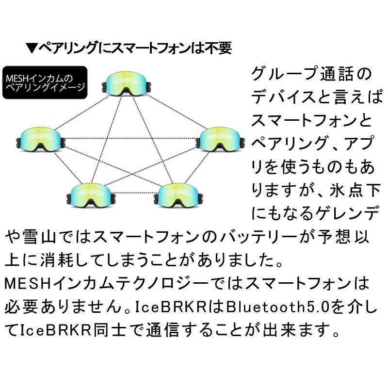 ICEBRKR 骨伝導インカム スペアクリアレンズ付き ICEBRKR 骨伝導