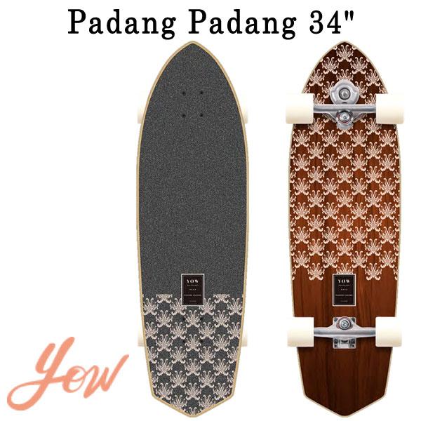 予約商品 YOW/ヤウ SKATE PADANG PADANG パダンパダン サーフスケート ロングスケートボード ロングボード スケボー