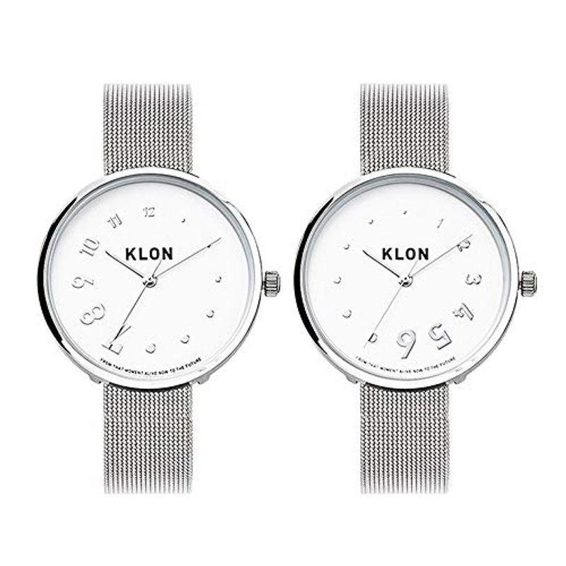 新品登場 Klon ペアウォッチ Reinca Time Eddy Klon メンズ レディース カップル シルバー シンプル ペア 腕時計 カップル レディース腕時計