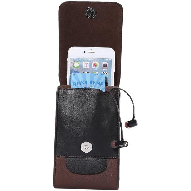 ネット限定 Lordwey スマホベルトケース ウエストバッグ メイン収納部3つ ベルト装着 カラビナ付き レザー カード収納 小物 現金入れ 6 ５イ マルチ対応ケース Www Fcc Com Br