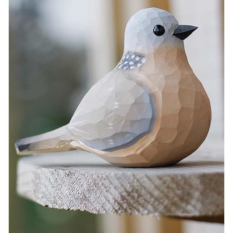 キジバト　鳥　鳩　剥製 インテリア　置物　希少 キジバト 小鳥 オブジェ 手作り 木彫り 鳩 かわいい バード 癒し 置物