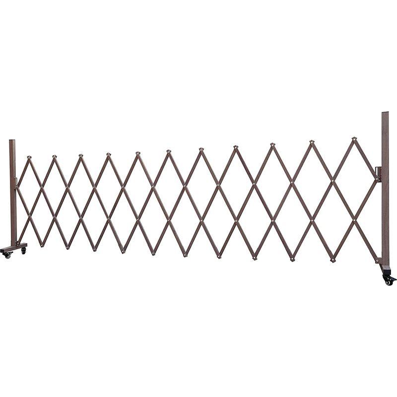 ガーデンガーデン アルミ 伸縮 ストレッチフェンス 幅3m 両側キャスタータイプ 木目調 アコーディオン 門扉 ゲート ALSF-2CAS- その他ガーデニング、園芸用品 Q1018574230(9464円)