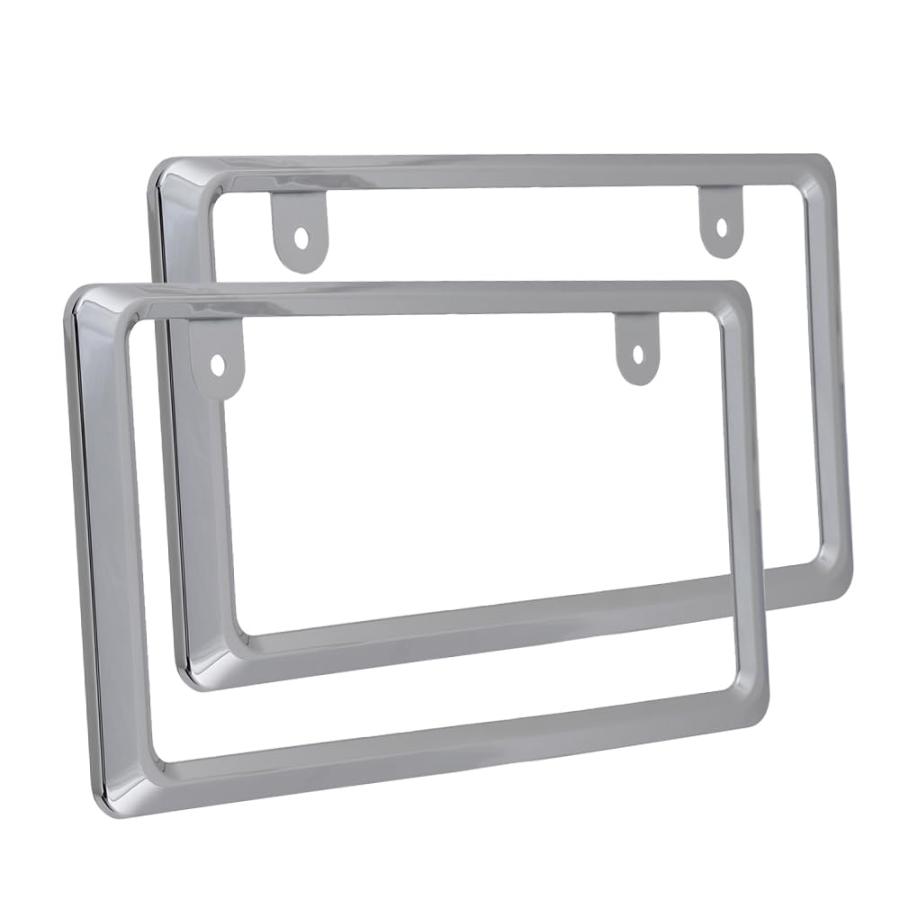 【 2024年10月改良モデル 】【新法規対応品】NanoSight ナンバーフレーム クローム 軽自動車 普通車 小さく見える 黄色の縁隠 (クロー の商品画像