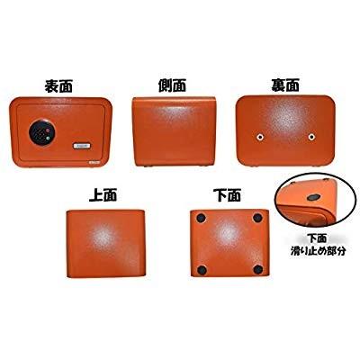 Gioiasorte 金庫 小型 防犯金庫 パスワード テンキー式 デザイン金庫 おしゃれなデザイン 全8色 Orange Blusquare Org