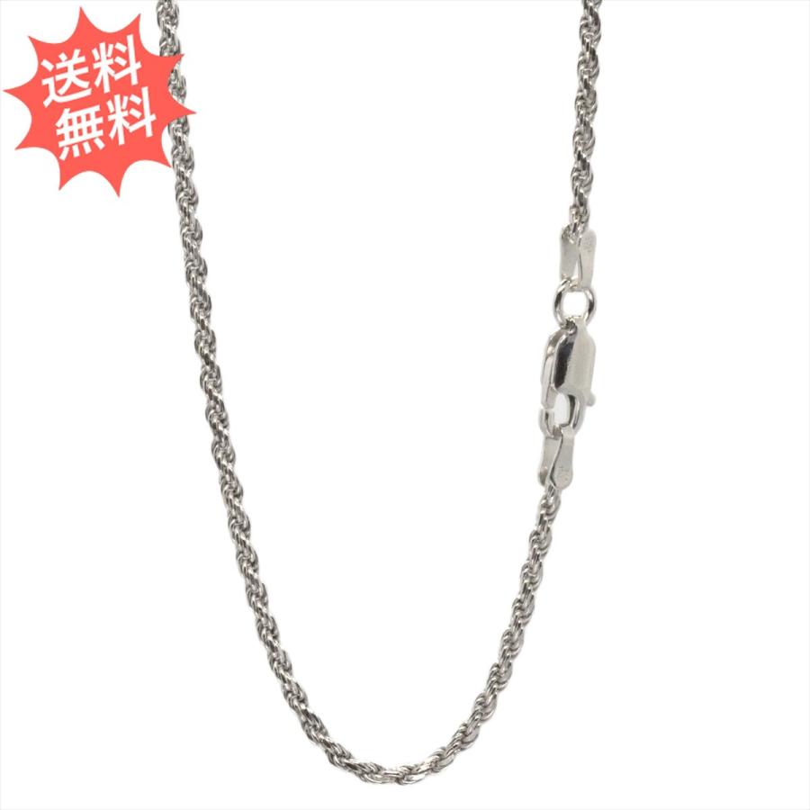 ハワイアンジュエリー ネックレス 2.0mm ロジウム加工 フレンチカット