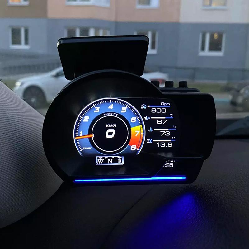 Hud ヘッドアップディスプレイ Obd2 Gps両対応 追加メーター 後付け タコメーター 速度計 時計 スピードメーター 警告機能 サブメーター 自動車用 送料無料 Brellasu Qp Ttxsq 12 1 ブレラス 通販 Yahoo ショッピング